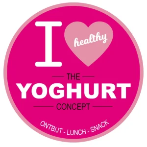 *Sticker rond "Yogurt concept"