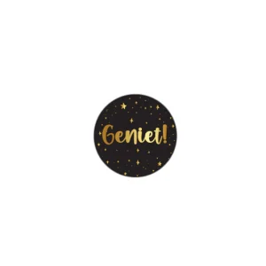 Sticker 'Geniet!'